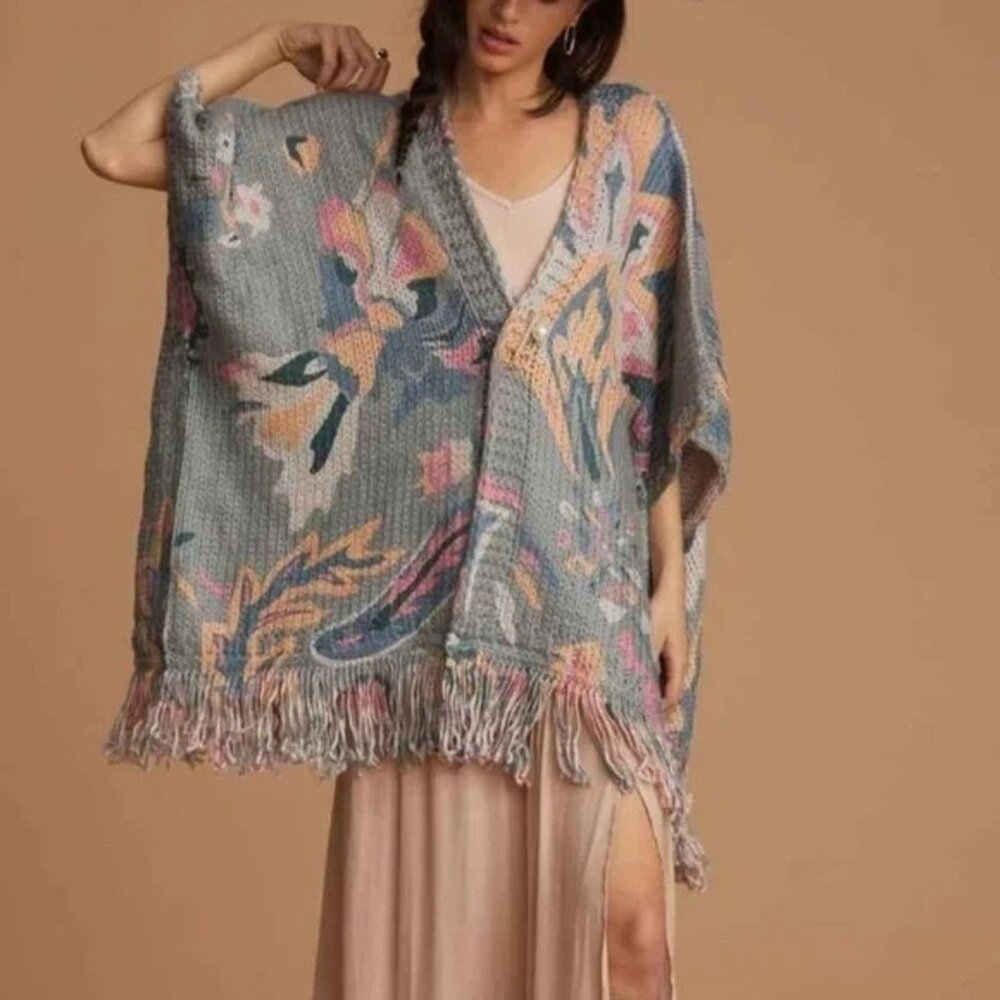 Anthropologie poncho with Tag.